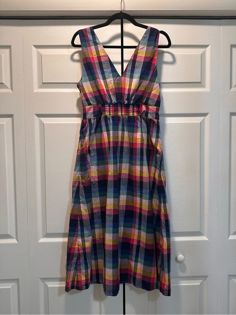 J. Crew plaid side